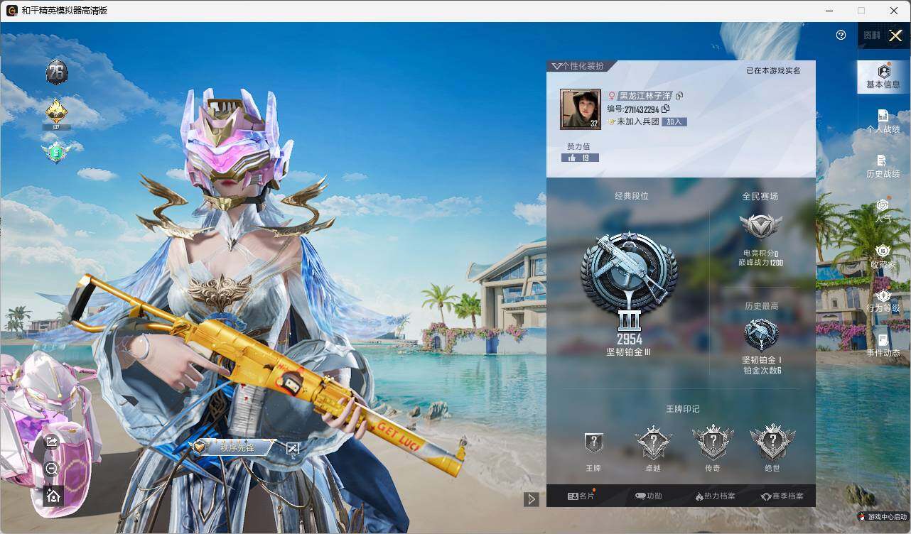 HPLE3336609和平精英账号详情图3