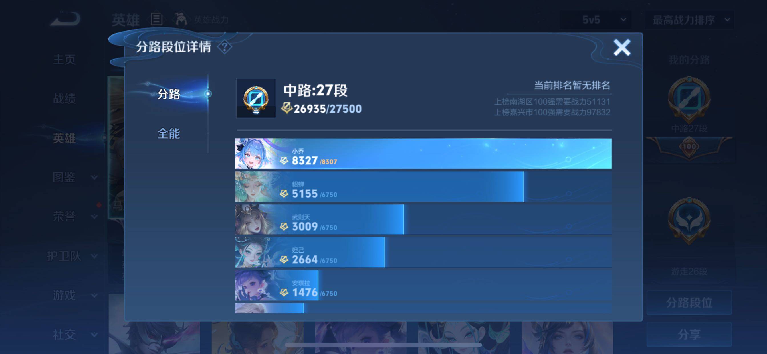 WZCMY3260907王者荣耀账号详情图6 WZCMY3260907王者荣耀账号详情图6