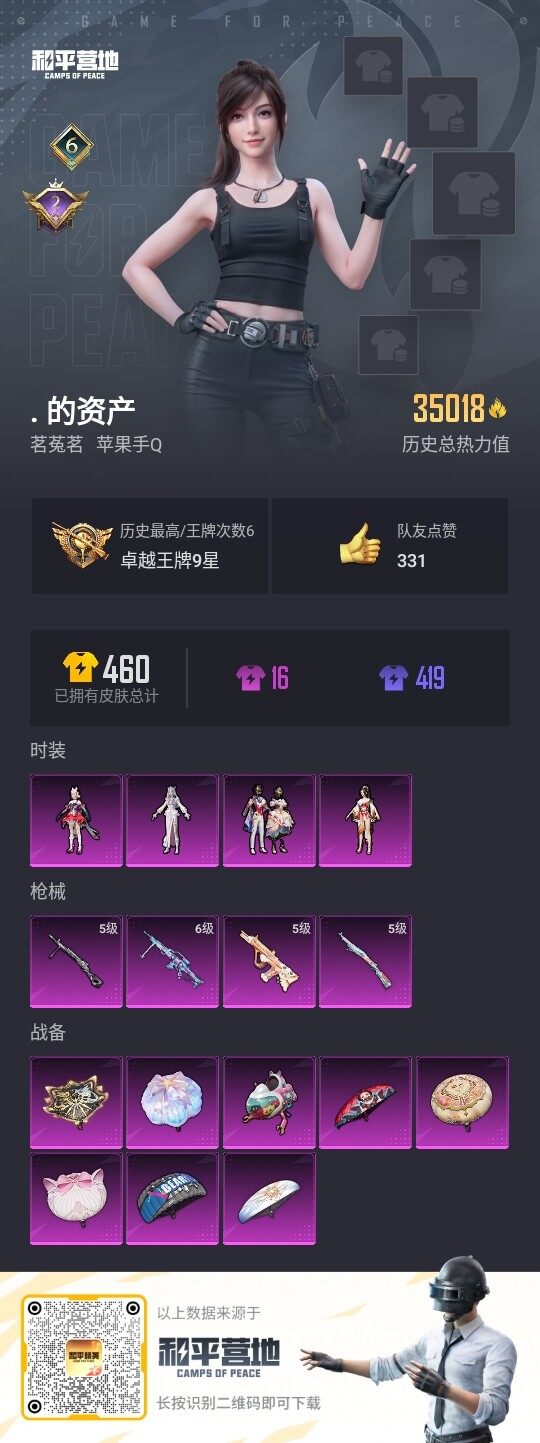 HPLX3336932和平精英账号详情图3