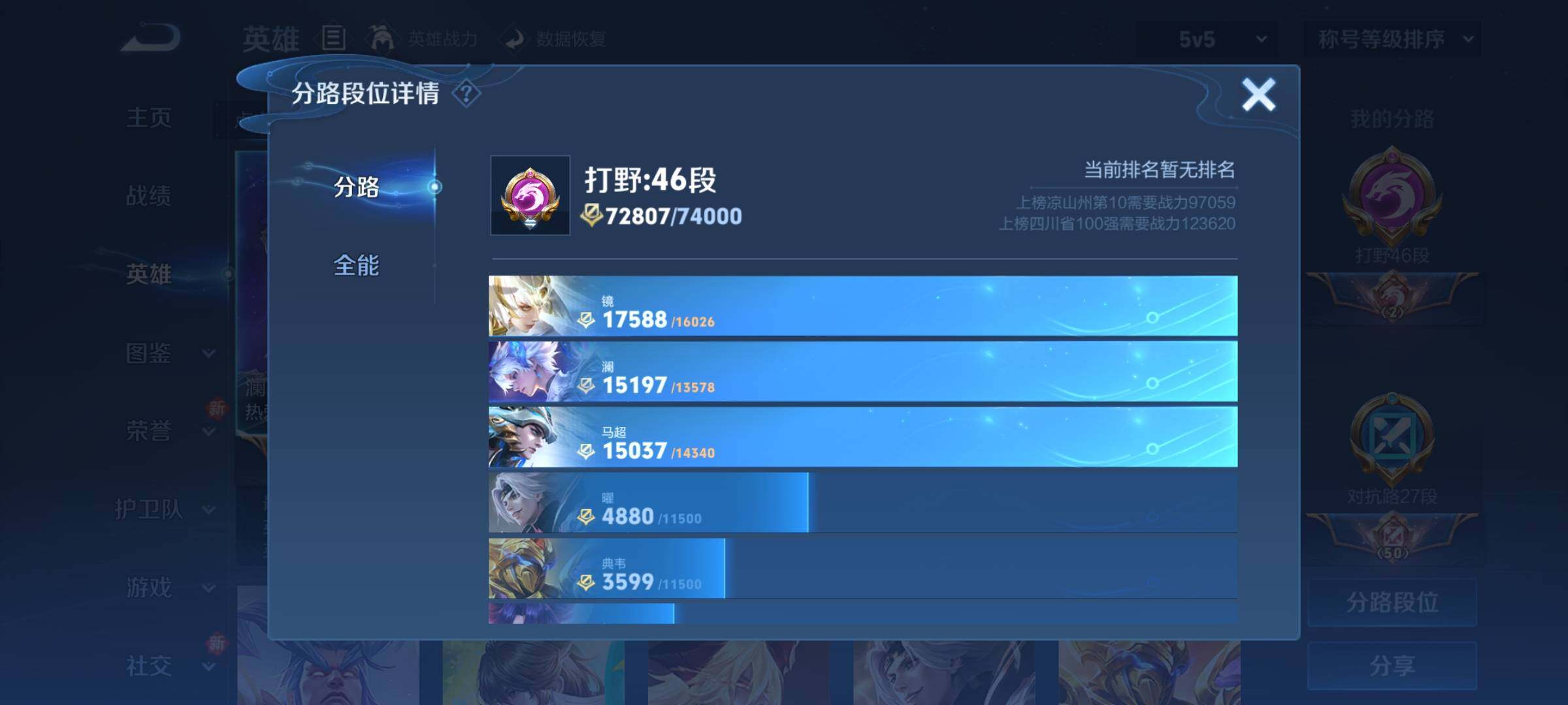 WZCMY3268398王者荣耀账号详情图5 WZCMY3268398王者荣耀账号详情图5