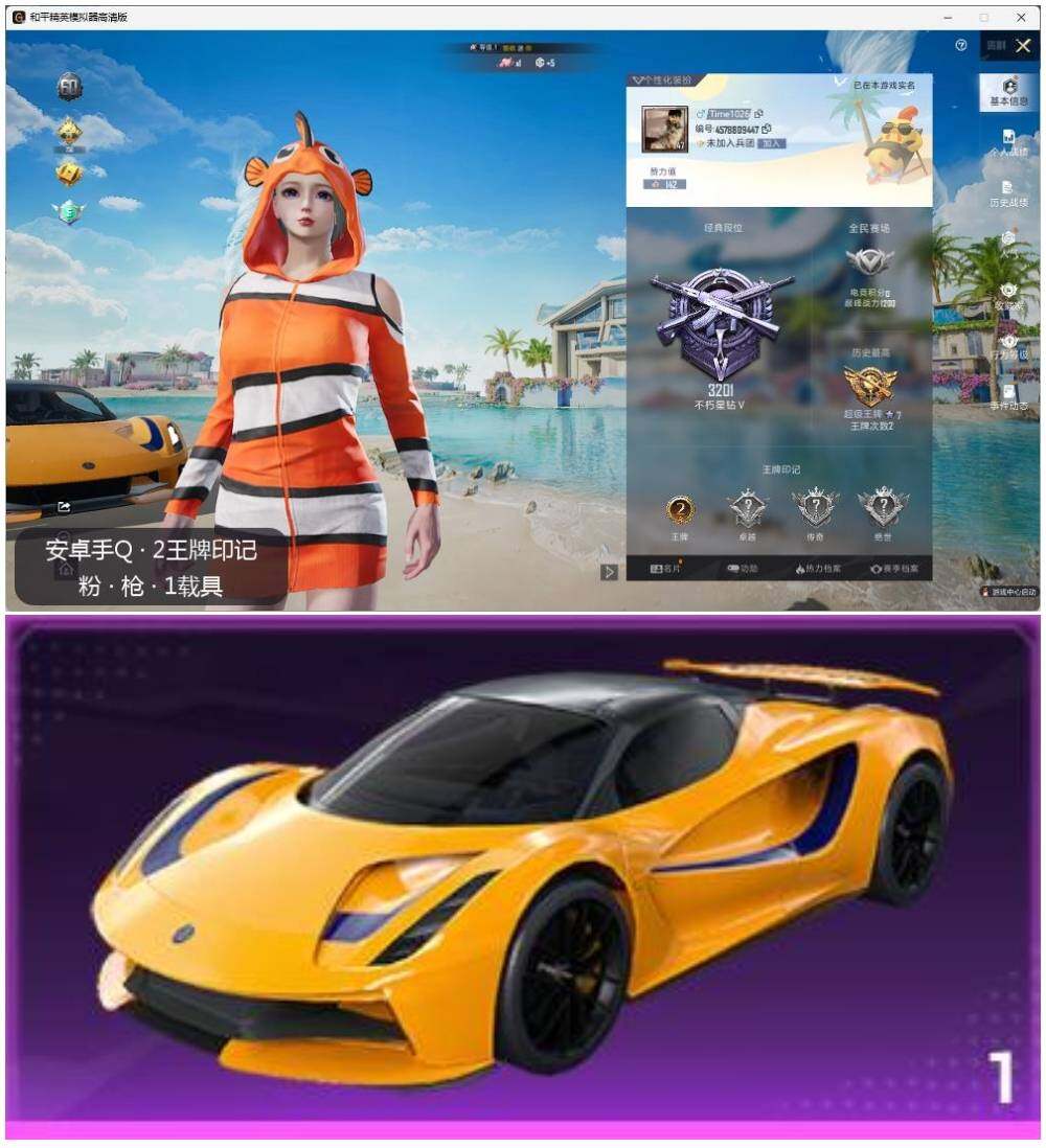 HPLX3336937和平精英账号详情图2