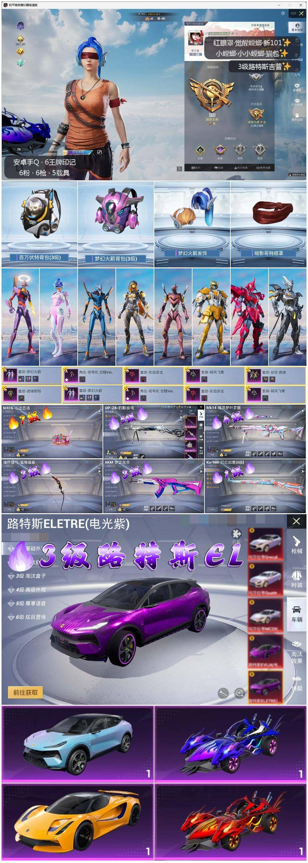 HPLE3322052和平精英账号详情图2 HPLE3322052和平精英账号详情图2