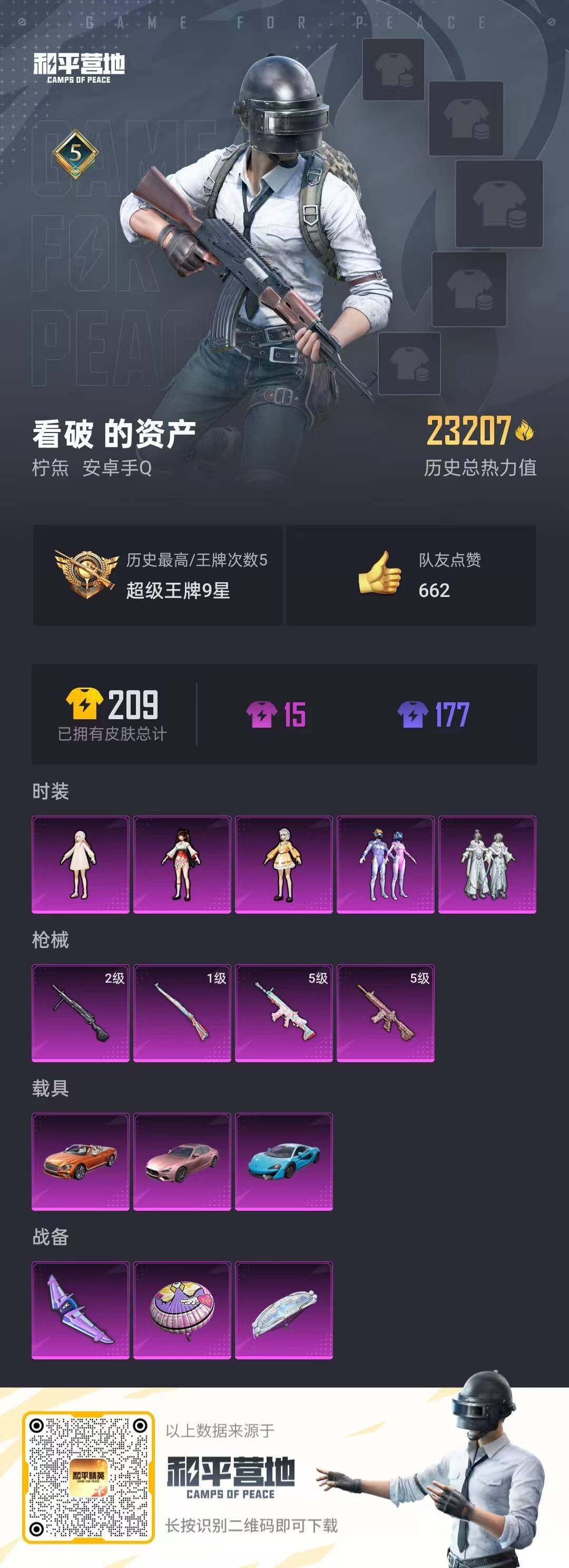 HPLFY3321502和平精英账号详情图8 HPLFY3321502和平精英账号详情图8