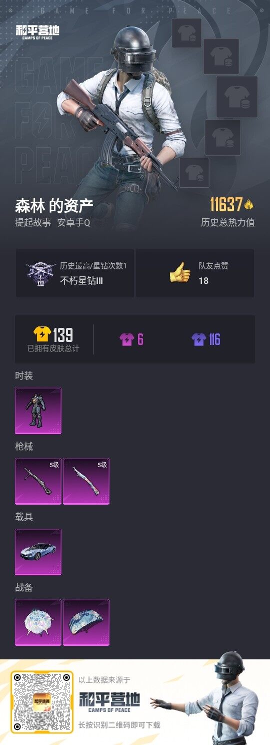 HPLE3322043和平精英账号详情图3
