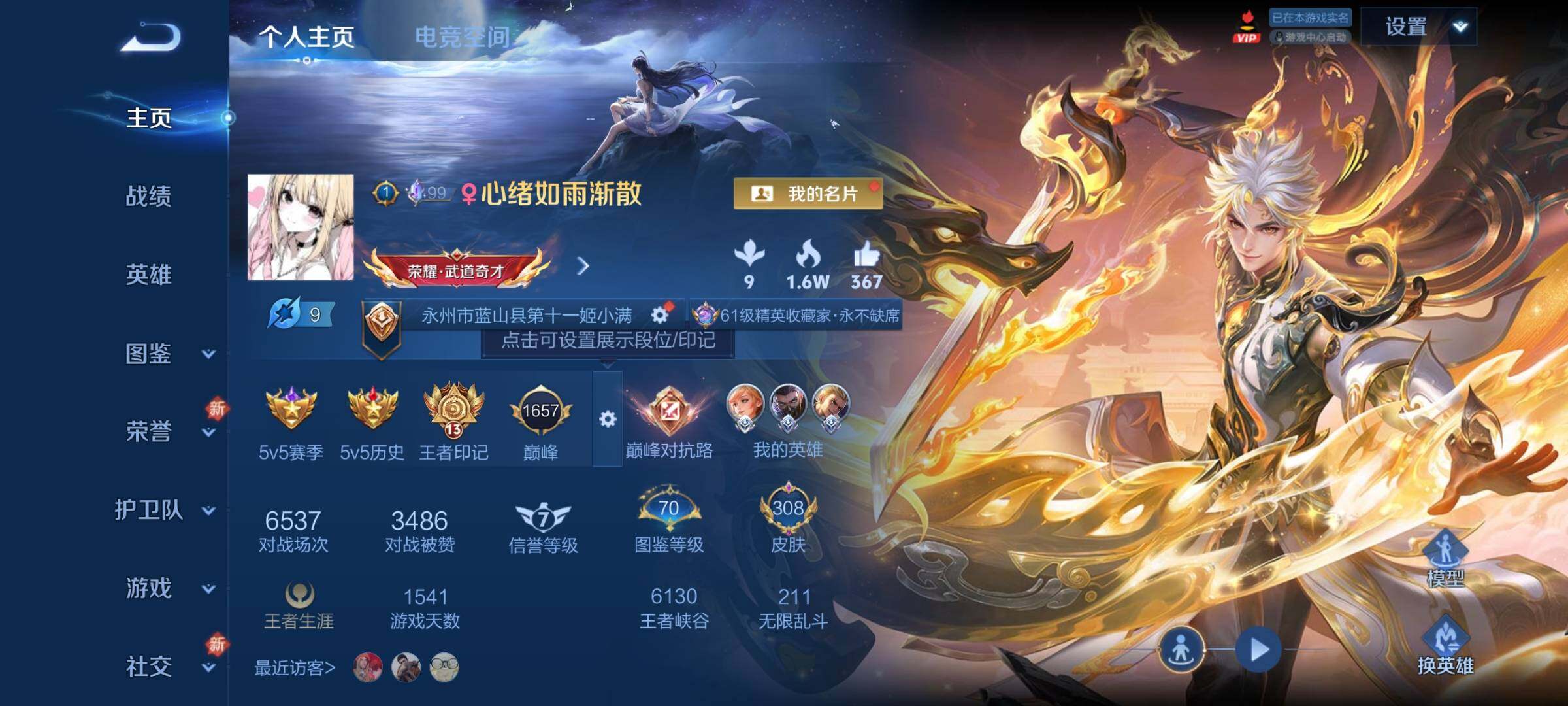 WZCMY3264905王者荣耀账号详情图2