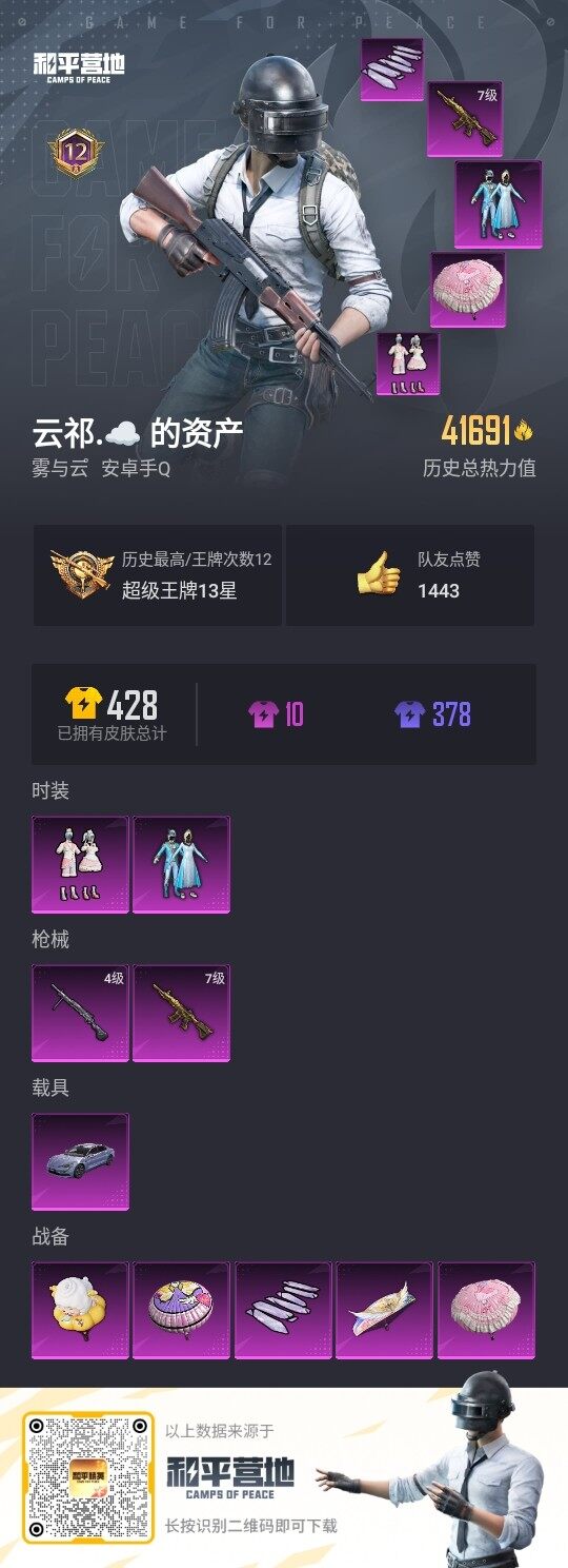HPLE3322280和平精英账号详情图3 HPLE3322280和平精英账号详情图3