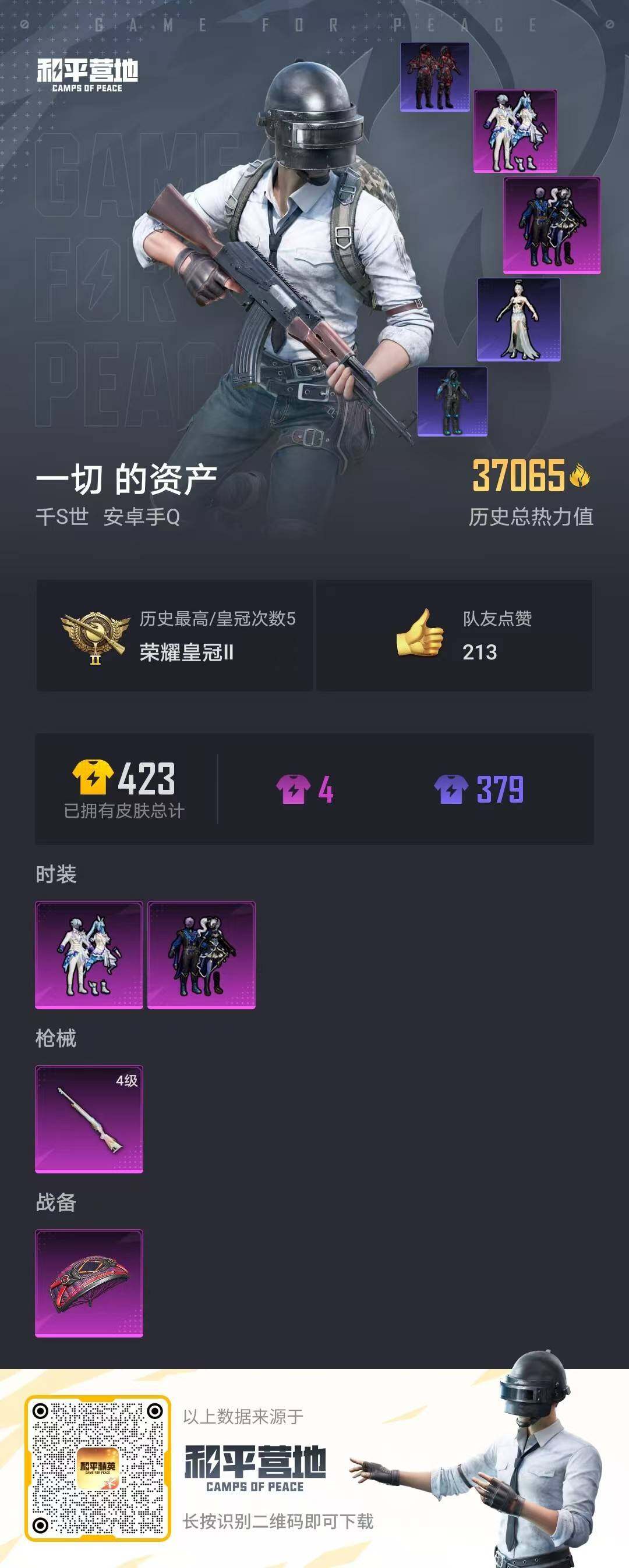 HPLE3323551和平精英账号详情图3