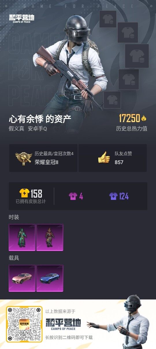 HPLE3323454和平精英账号详情图3