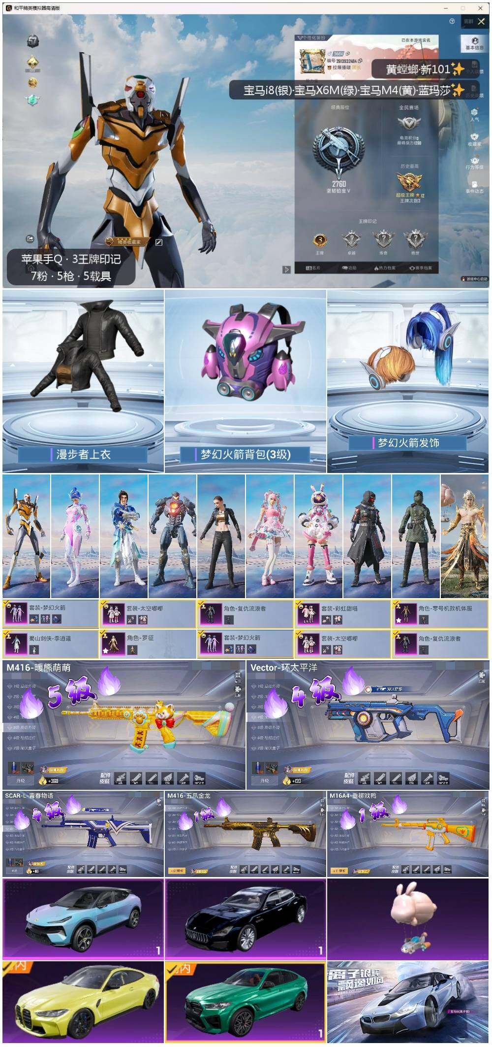 HPLE3323450和平精英账号详情图2