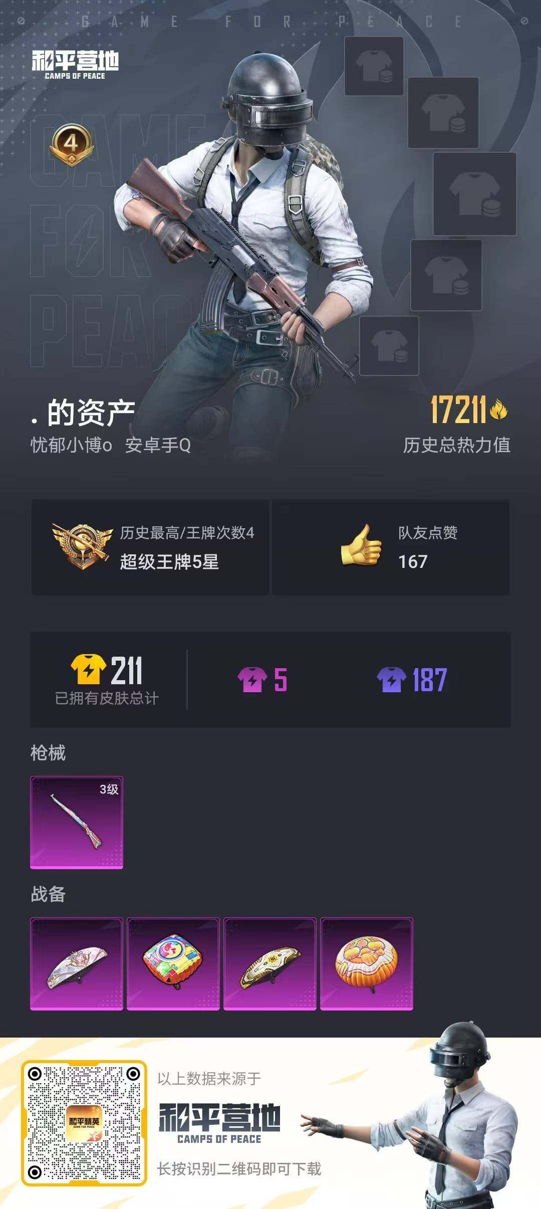 HPLE3323449和平精英账号详情图3 HPLE3323449和平精英账号详情图3