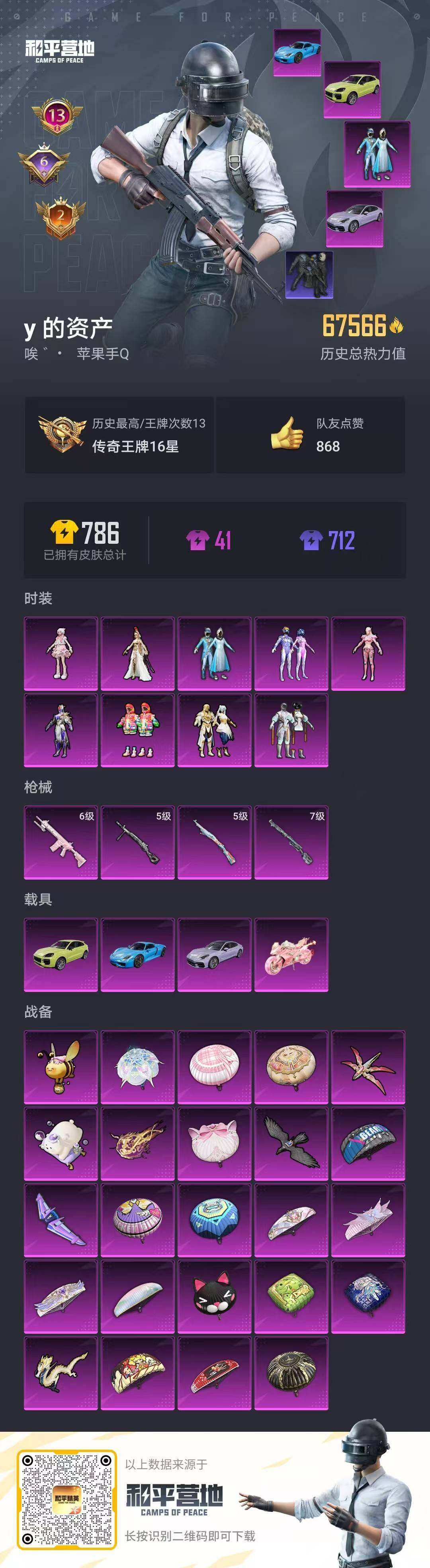 HPLE3323541和平精英账号详情图3