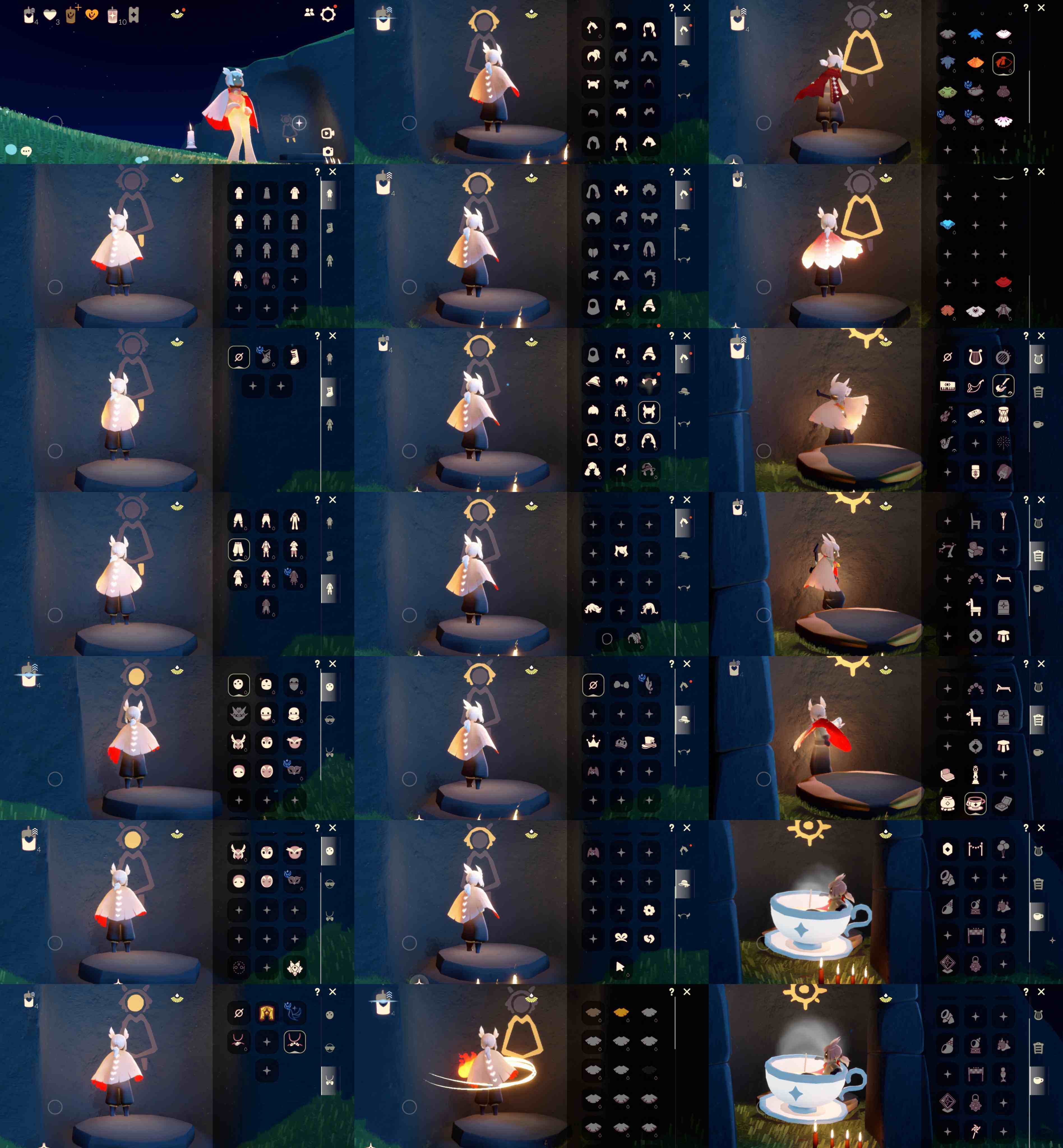 光遇账号安卓官服WD6879 ✅渠道: 安官手机号 ✅季节已毕业: 表演毕业 ✅热门复刻/活动:白枭，武士裤连体衣，背带裤矮人面具，猫耳，白金海洋斗 ✅礼包:绊爱套装 ✅珍惜物品：白枭，绊爱套装 亮点包括：武士裤，