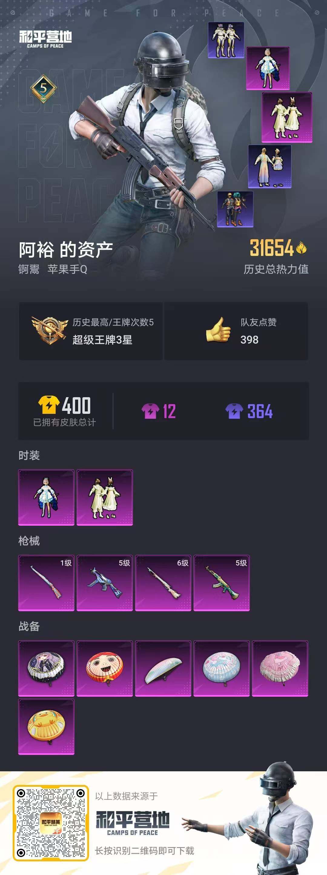 HPLE3323538和平精英账号详情图3 HPLE3323538和平精英账号详情图3