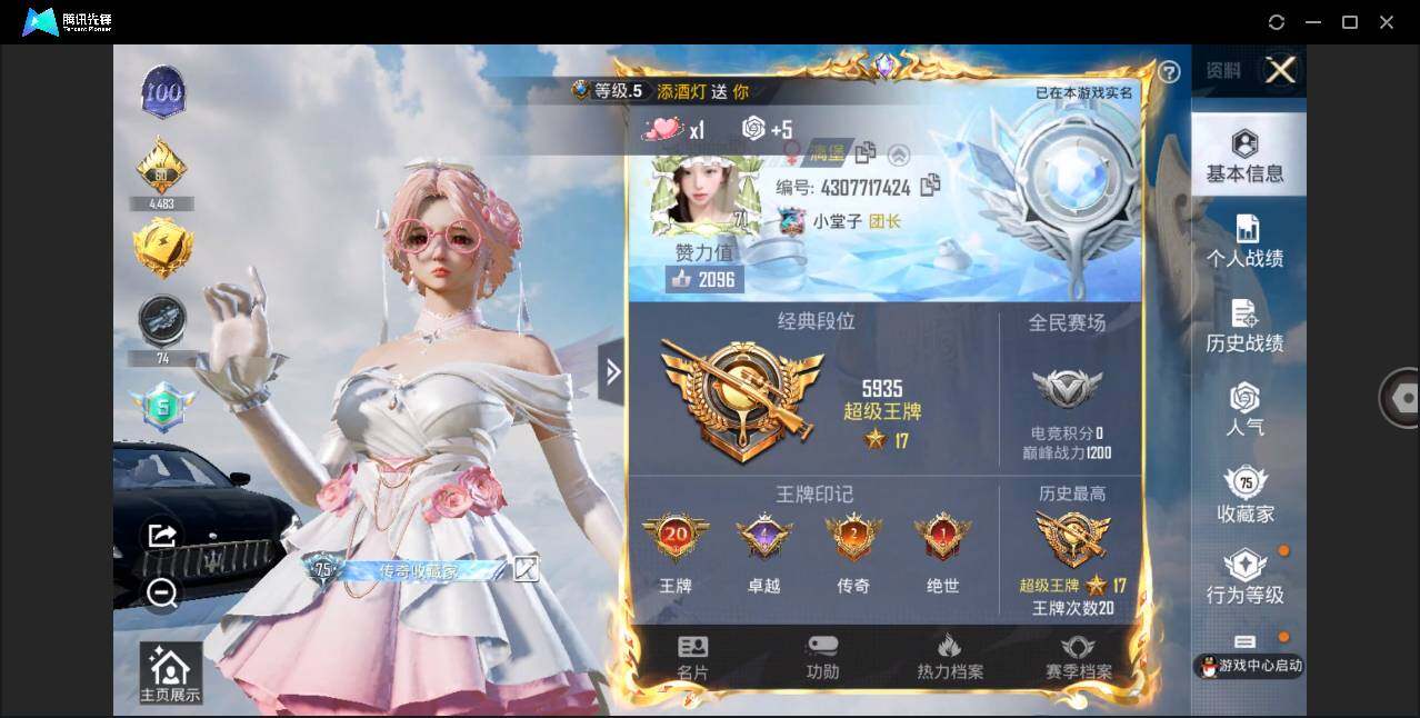 HPLE3323533和平精英账号详情图4