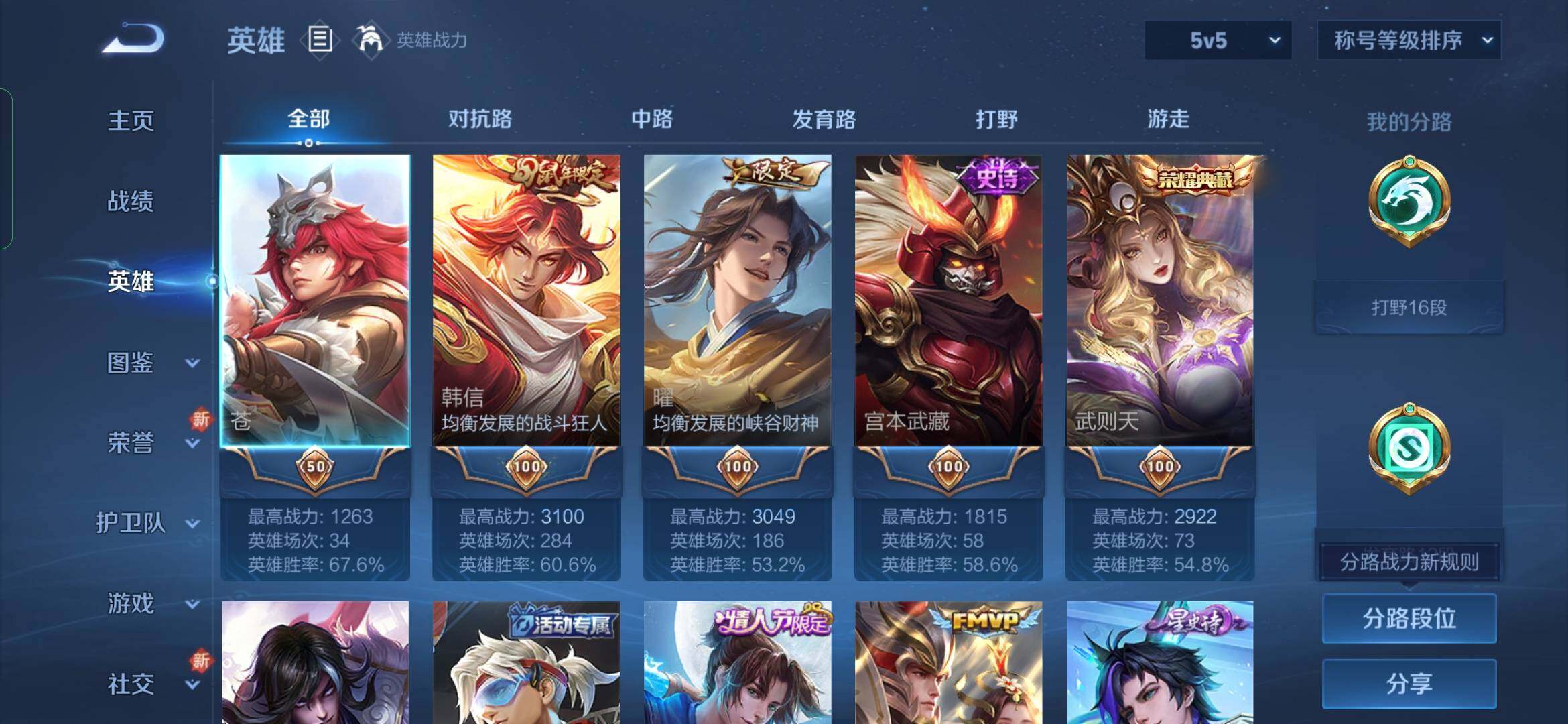 WZYXS3264341王者荣耀账号详情图3