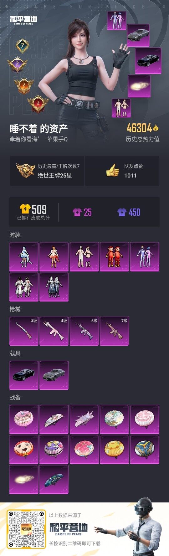 HPLE3324153和平精英账号详情图2