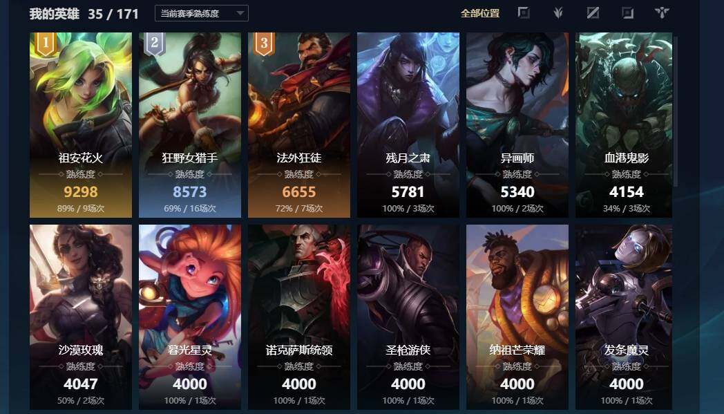LOLCMW311570英雄联盟账号详情图5 LOLCMW311570英雄联盟账号详情图5