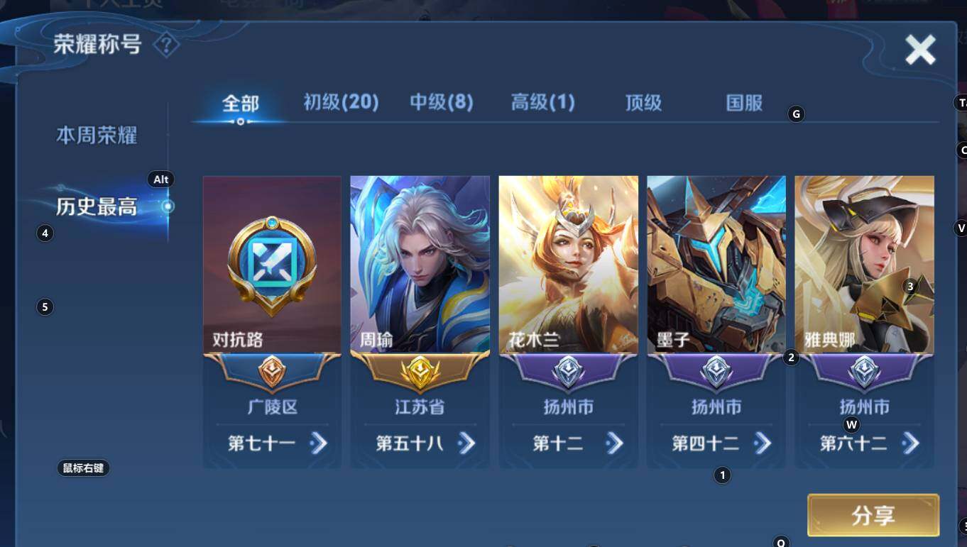 WZCMW3266997王者荣耀账号详情图5 WZCMW3266997王者荣耀账号详情图5