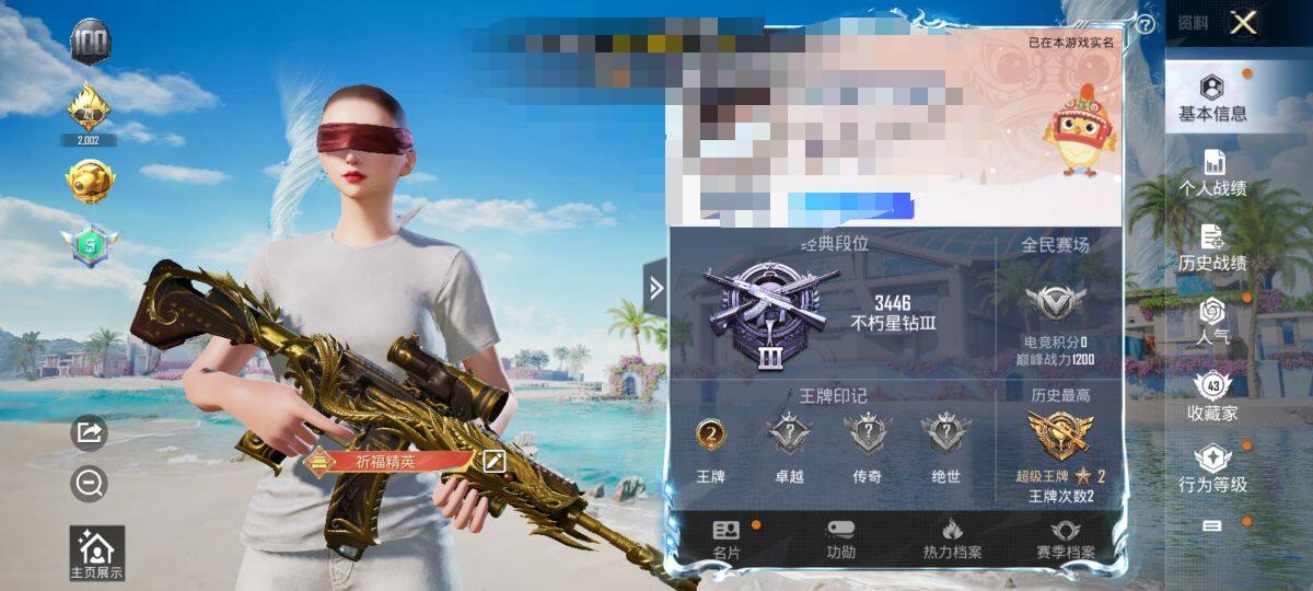 HPEY3324654和平精英账号详情图6