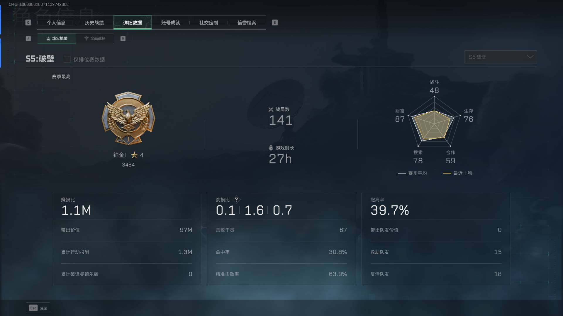 SJZEY329771三角洲行动账号详情图3