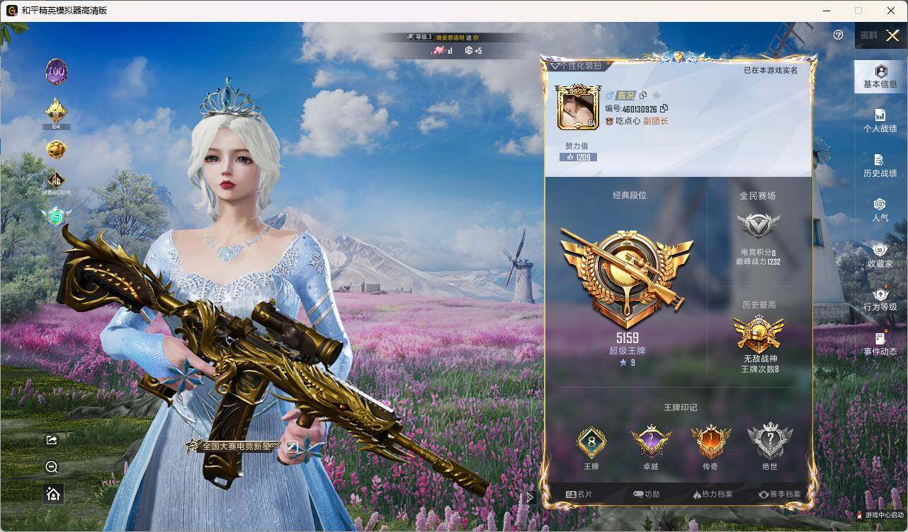 HPLE3324740和平精英账号详情图4
