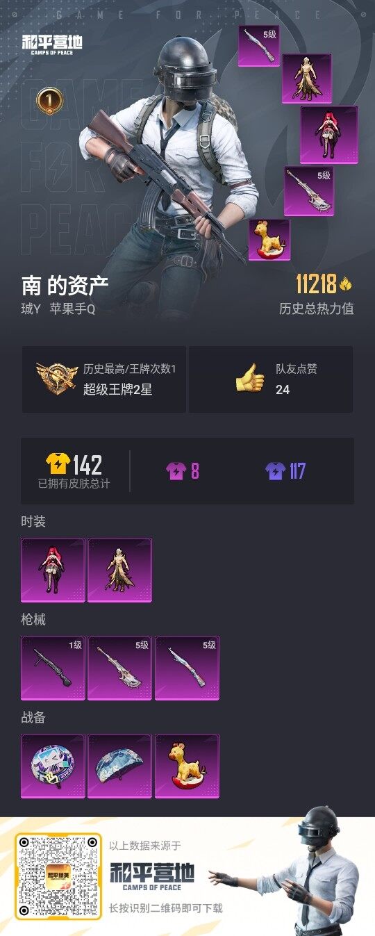 HPLE3328602和平精英账号详情图3