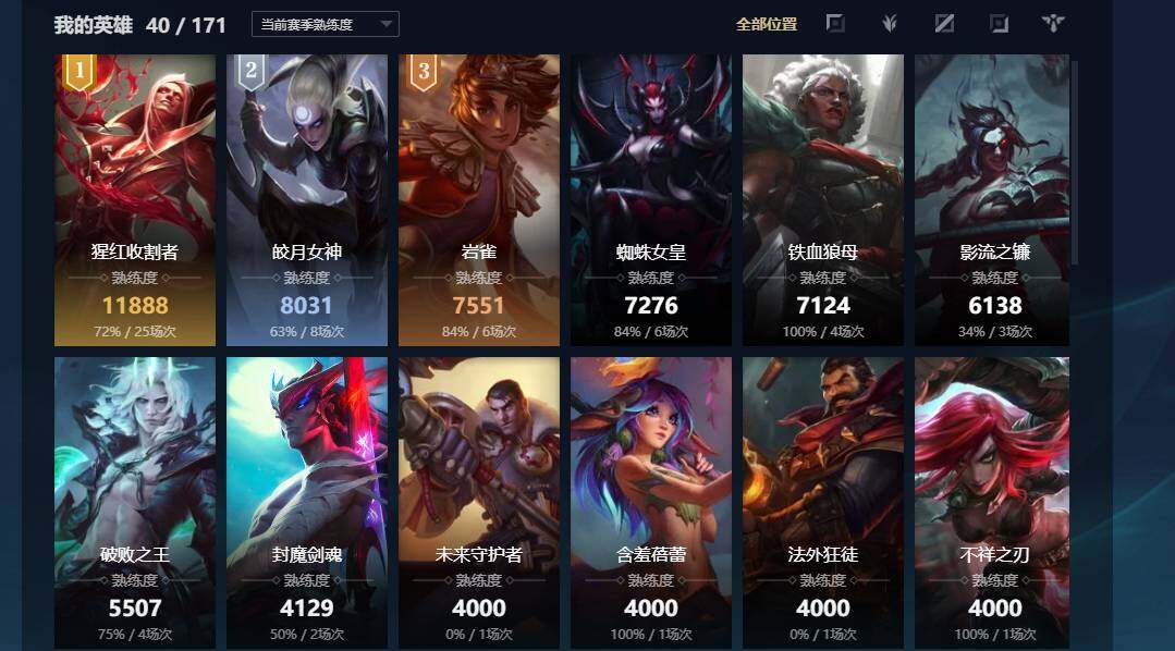 LOLCMW311639英雄联盟账号详情图5 LOLCMW311639英雄联盟账号详情图5
