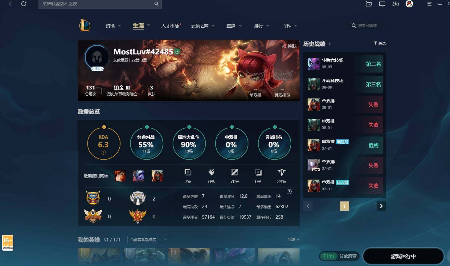 LOLCMW311694英雄联盟账号详情图2 LOLCMW311694英雄联盟账号详情图2