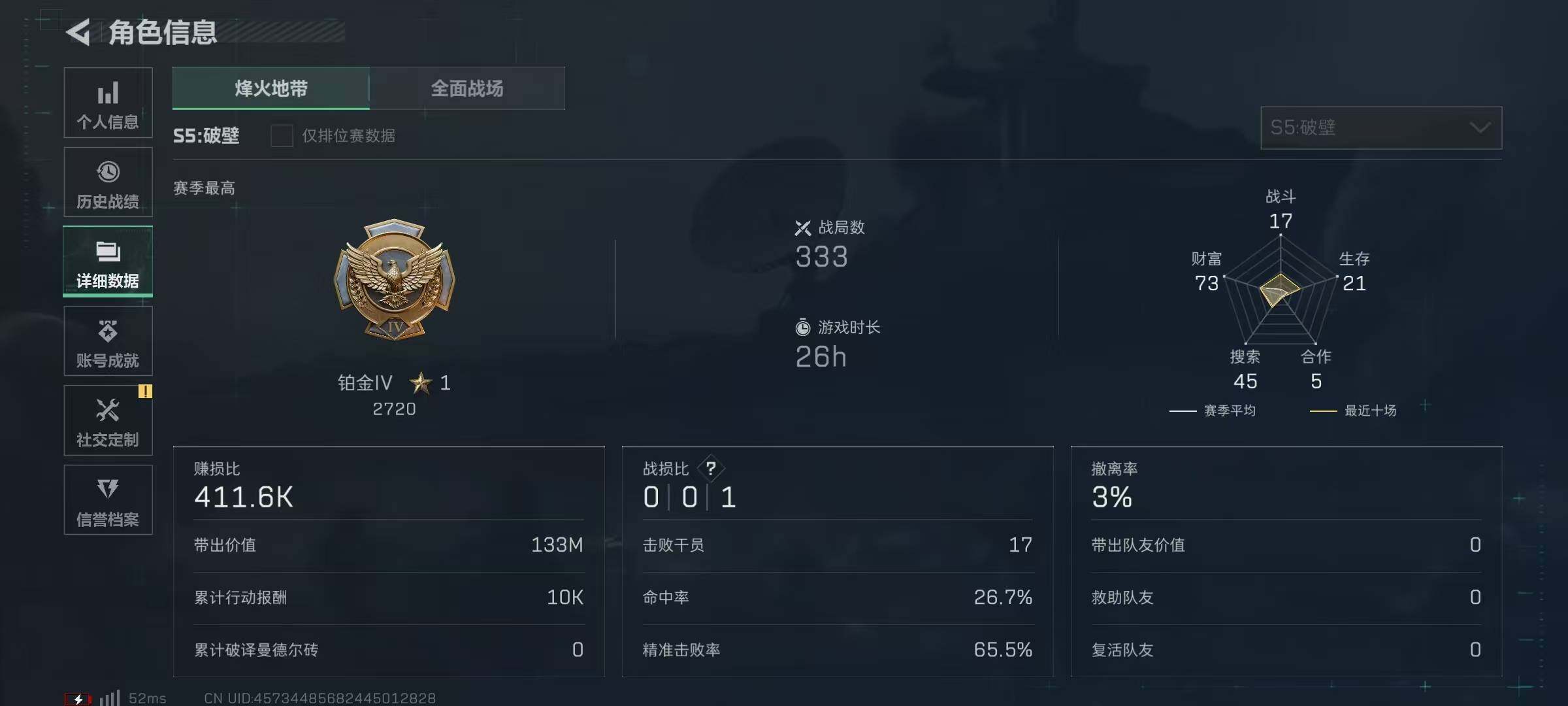 SJZQM329960三角洲行动账号详情图4