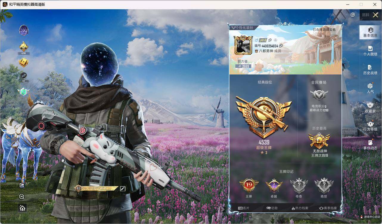 HPLE3325346和平精英账号详情图4