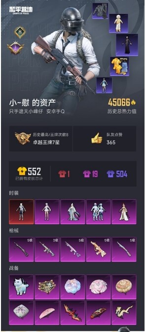 HPYYH3325314和平精英账号详情图2