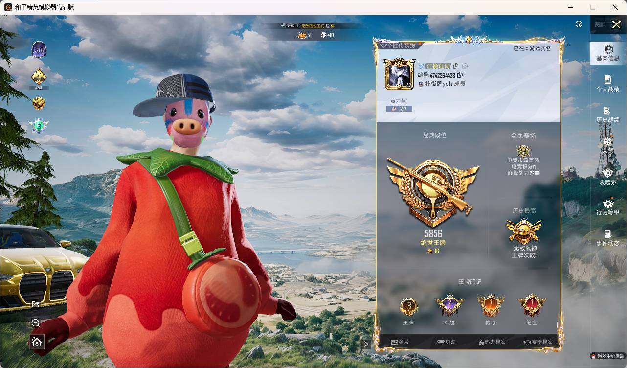 HPLE3330942和平精英账号详情图4