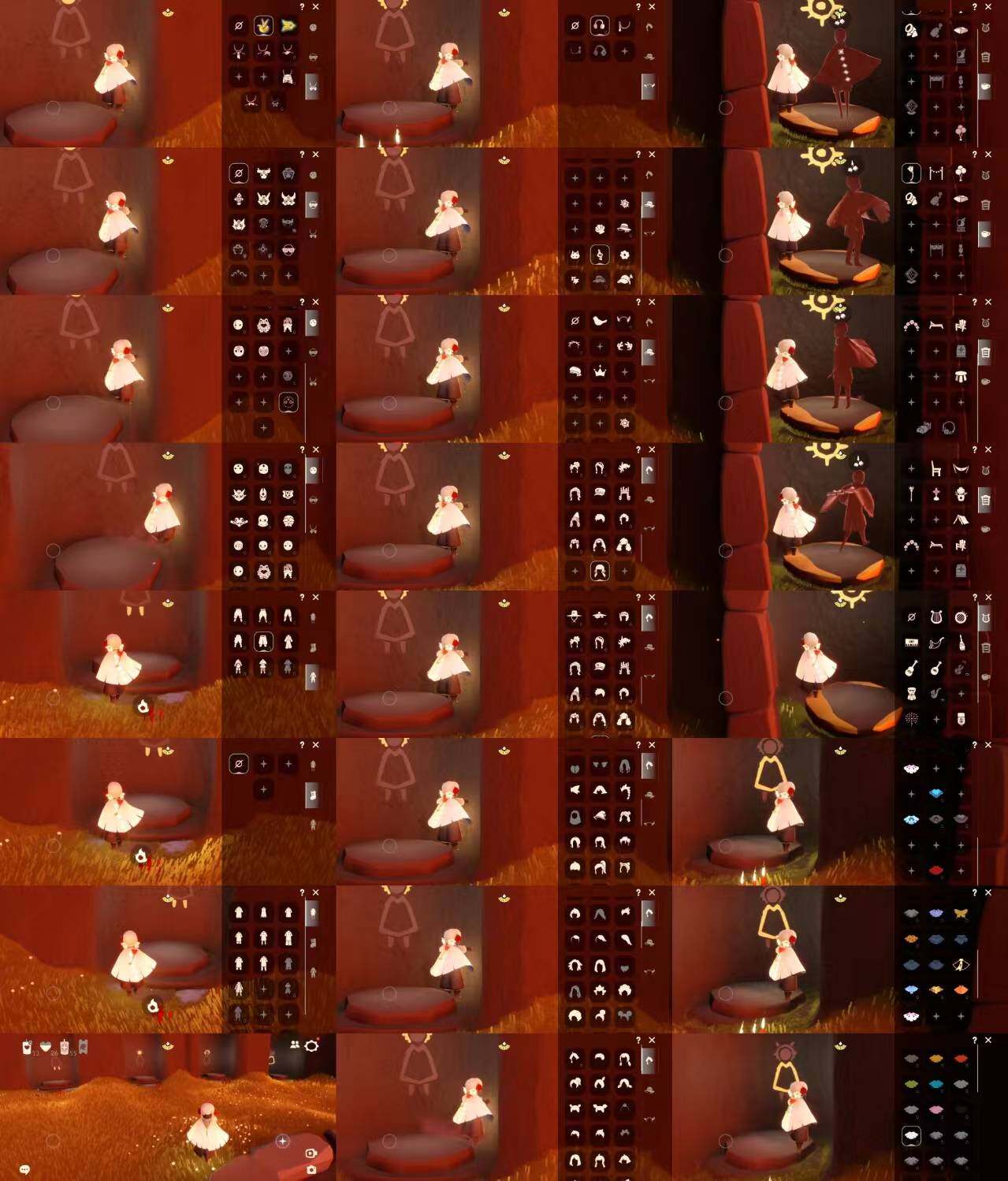 光遇账号安卓官服HM1107 ✅渠道: 安邮✅完成地图: 霞谷墓土 ✅季节已毕业: 小王子季毕业，风行季半毕业 ✅热门复刻/活动:武士裤，正太，书虫，虚荣，花环，箬笠，樱花，红耳机， ✅礼包:雪花发饰，兔子，贝壳，