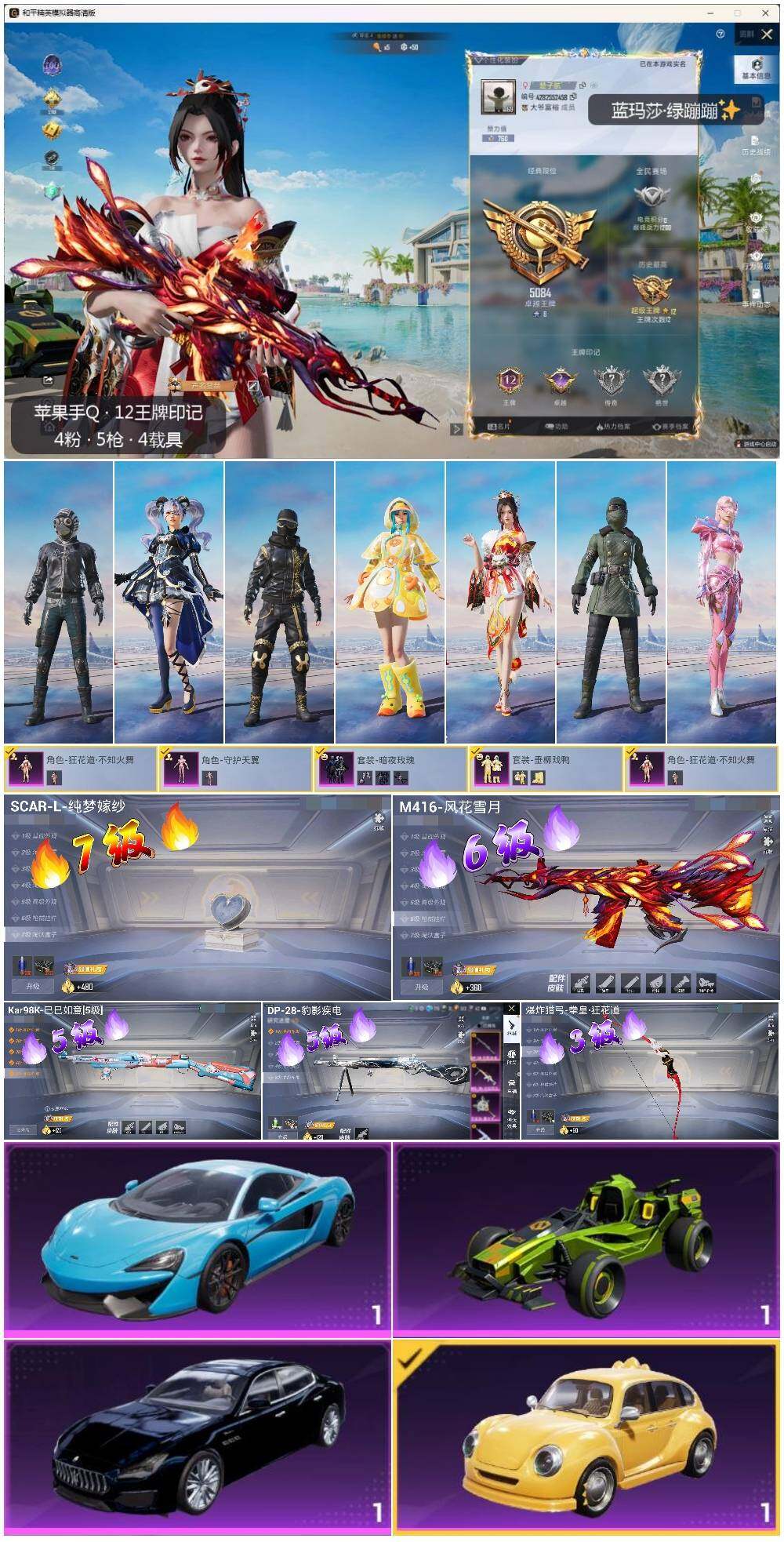 HPLE3325466和平精英账号详情图2
