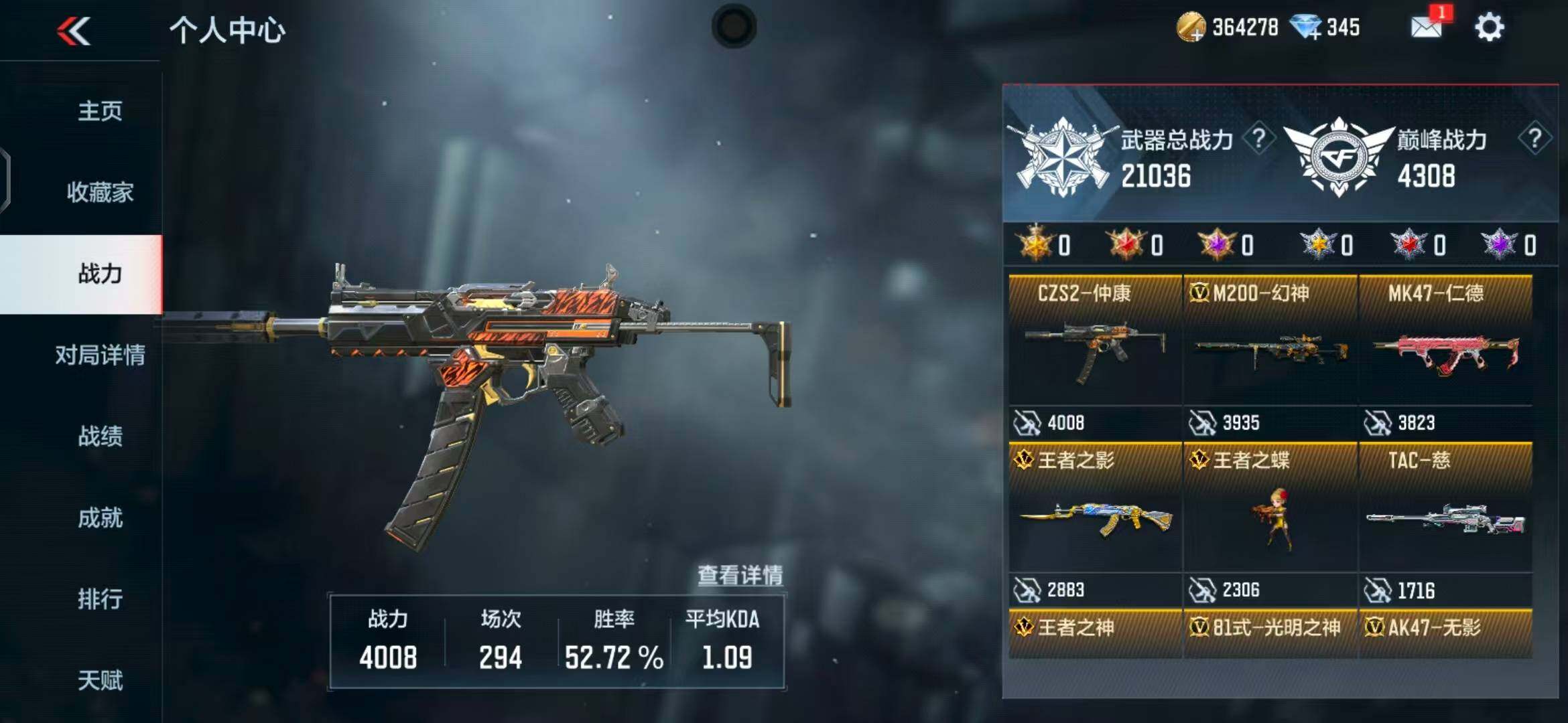 CFMEY347425枪战王者账号详情图11 CFMEY347425枪战王者账号详情图11