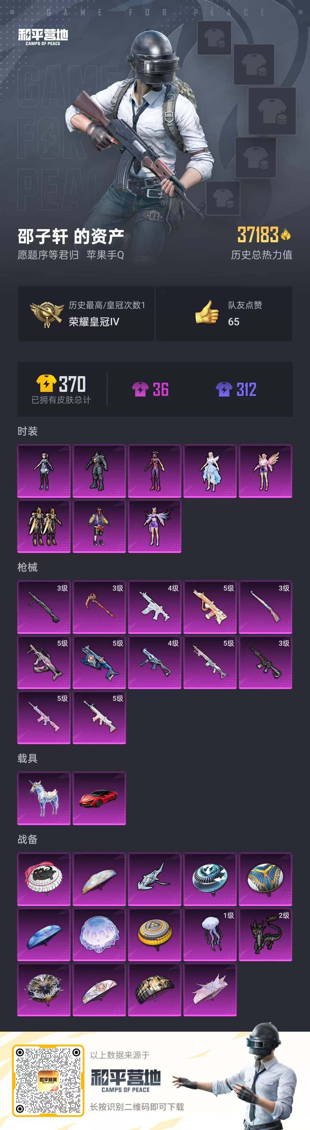 HPLFY3325674和平精英账号详情图5 HPLFY3325674和平精英账号详情图5