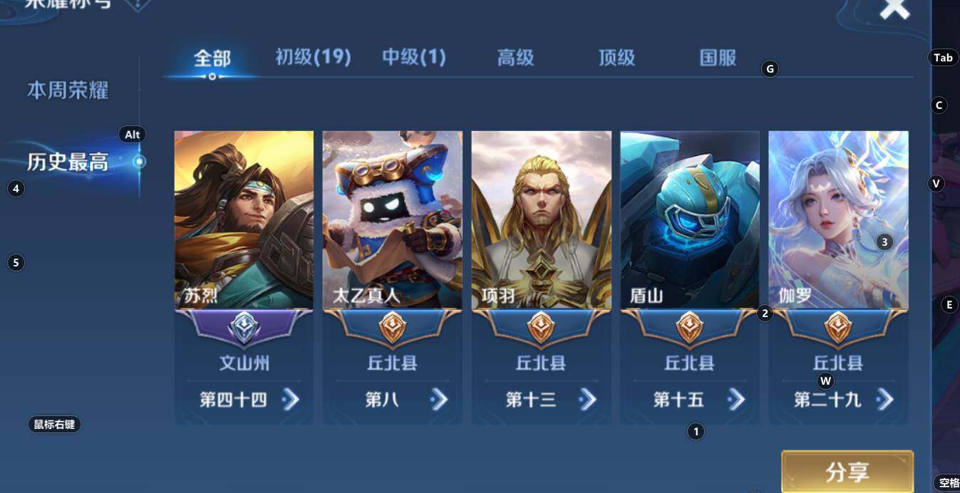 WZCMW3269459王者荣耀账号详情图4 WZCMW3269459王者荣耀账号详情图4