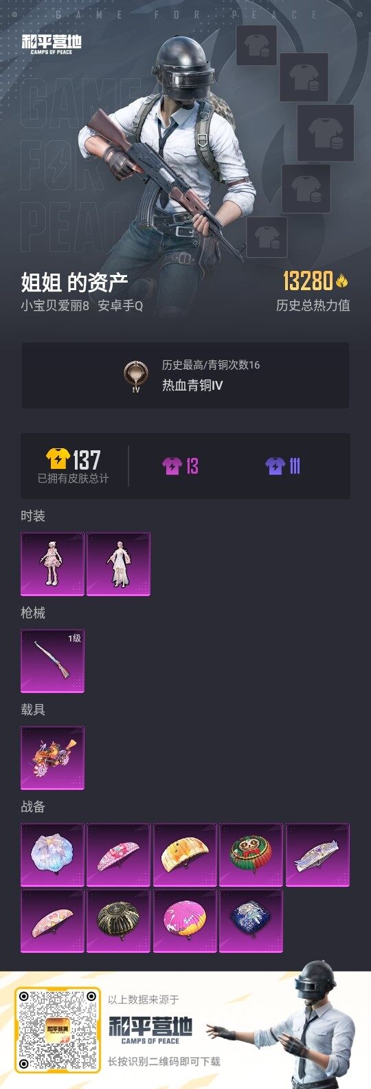 HPLE3326319和平精英账号详情图3 HPLE3326319和平精英账号详情图3