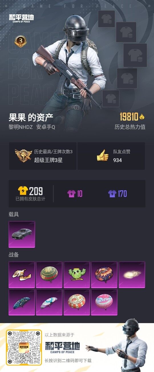 HPLE3326308和平精英账号详情图3 HPLE3326308和平精英账号详情图3