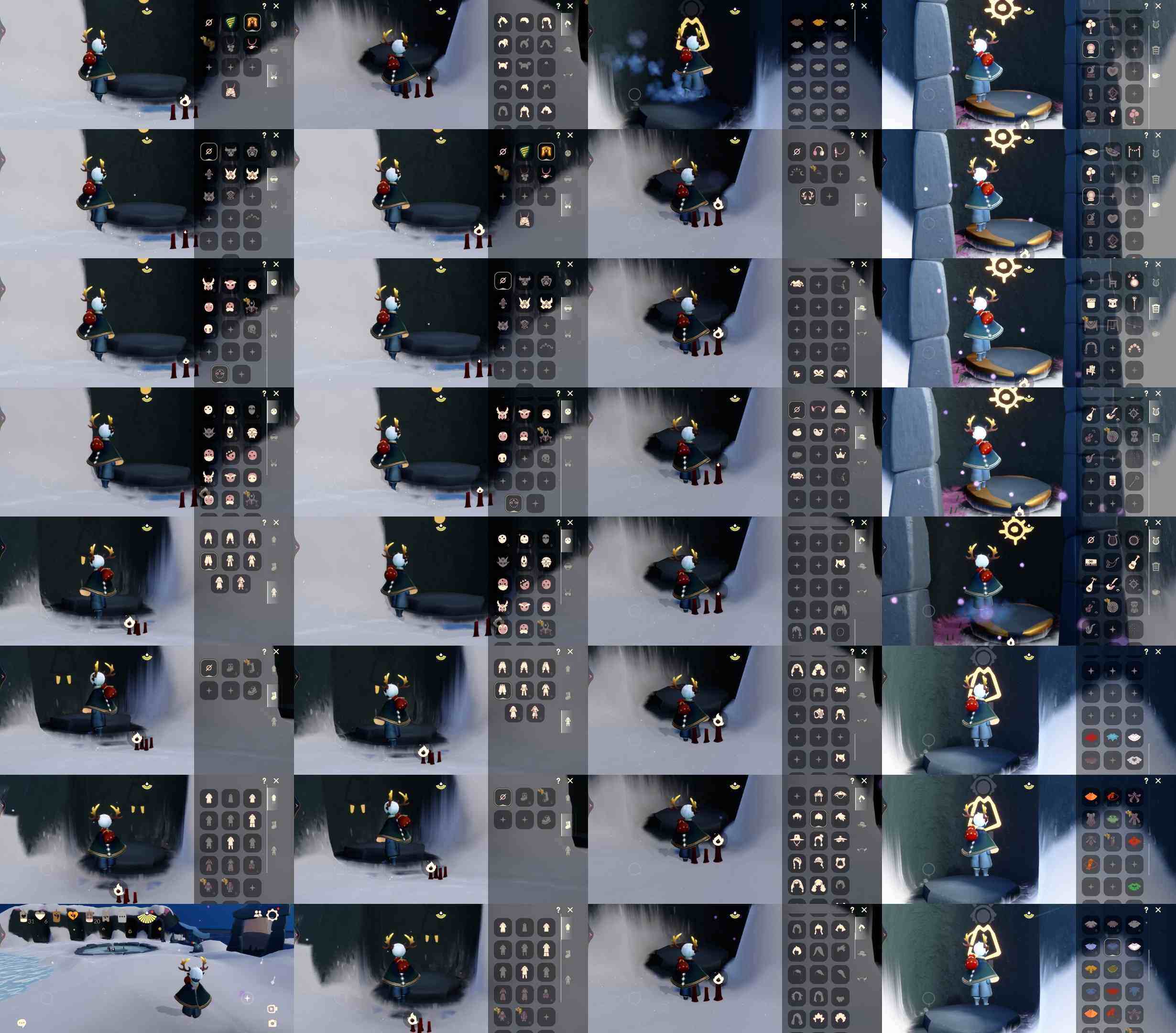 光遇账号vivo渠道服LK1282 ✅渠道: VIVO ✅季节已毕业: 潜海半，表演半 ✅热门复刻/活动:黑脸，矮人面具，红狐狸面具，武士裤，红耳机，猫耳，樱花，正太，箬笠帽，明制帽，白金，黑金 ✅礼包:鹿角，绊爱套装，