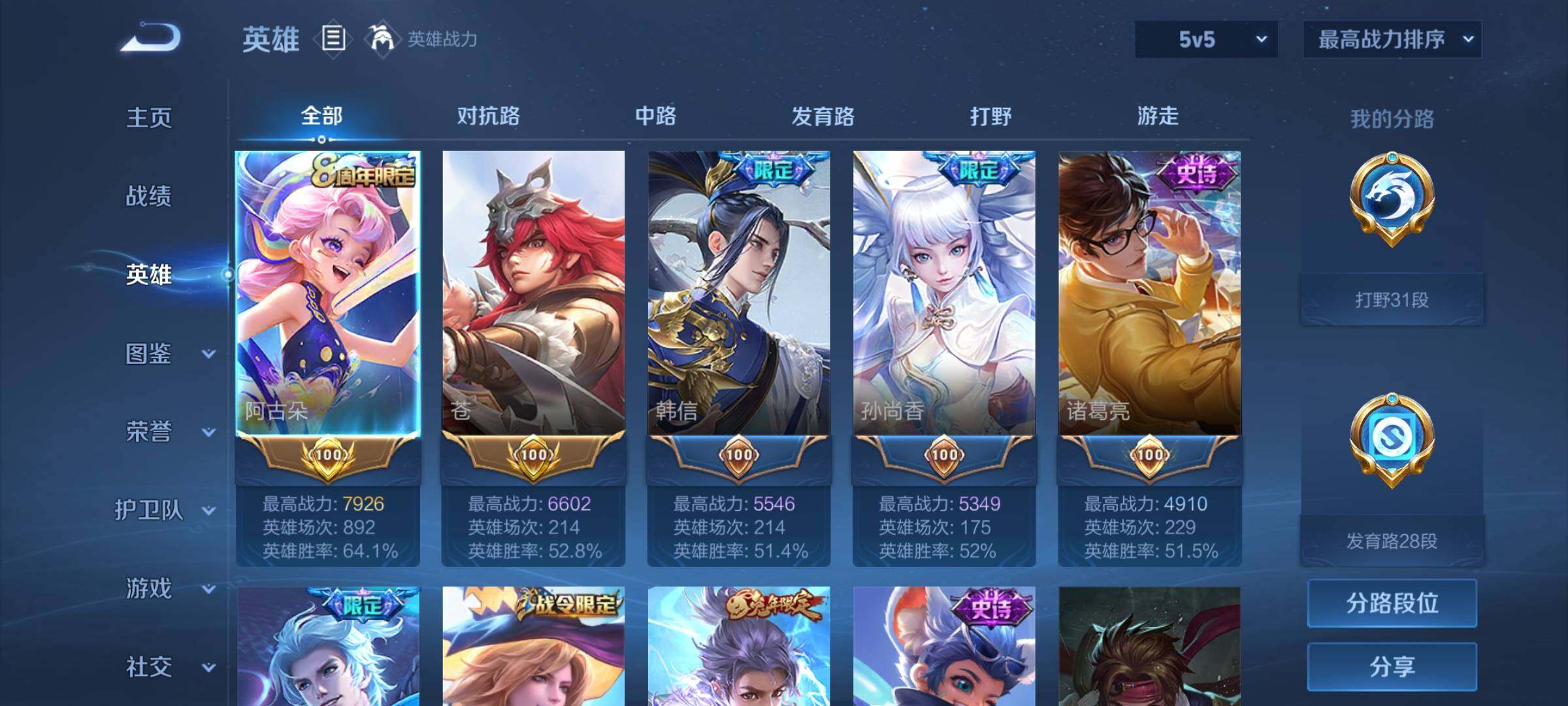 WZCMY3269943王者荣耀账号详情图3
