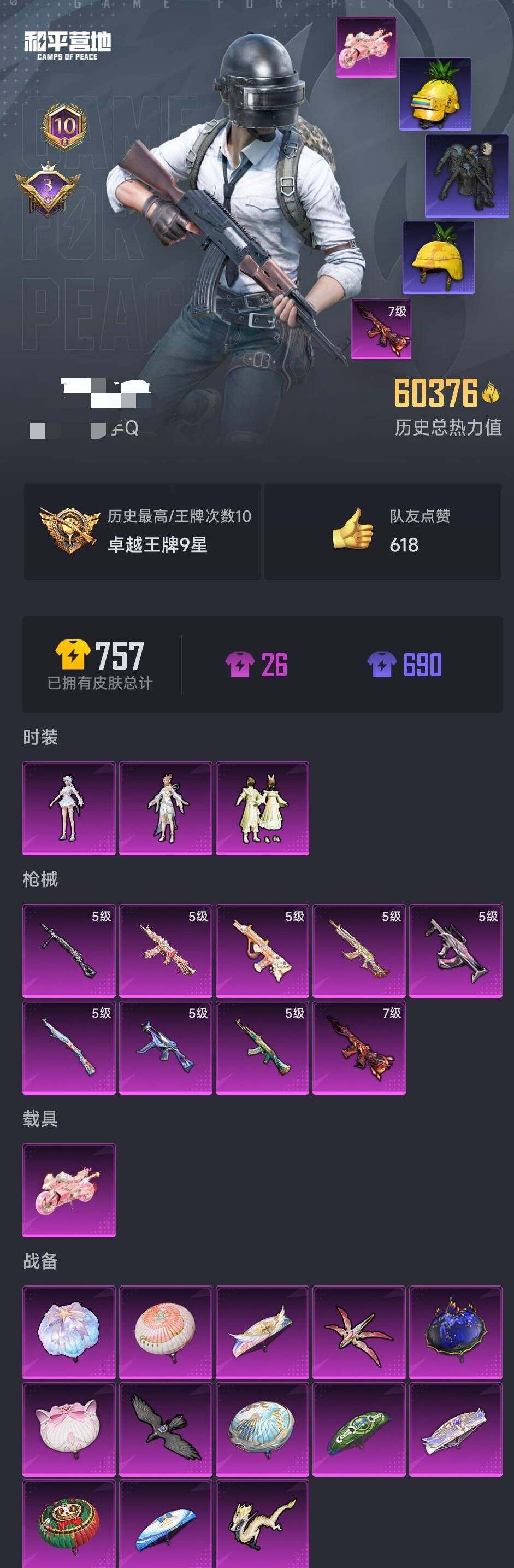 HPEY3326440和平精英账号详情图5