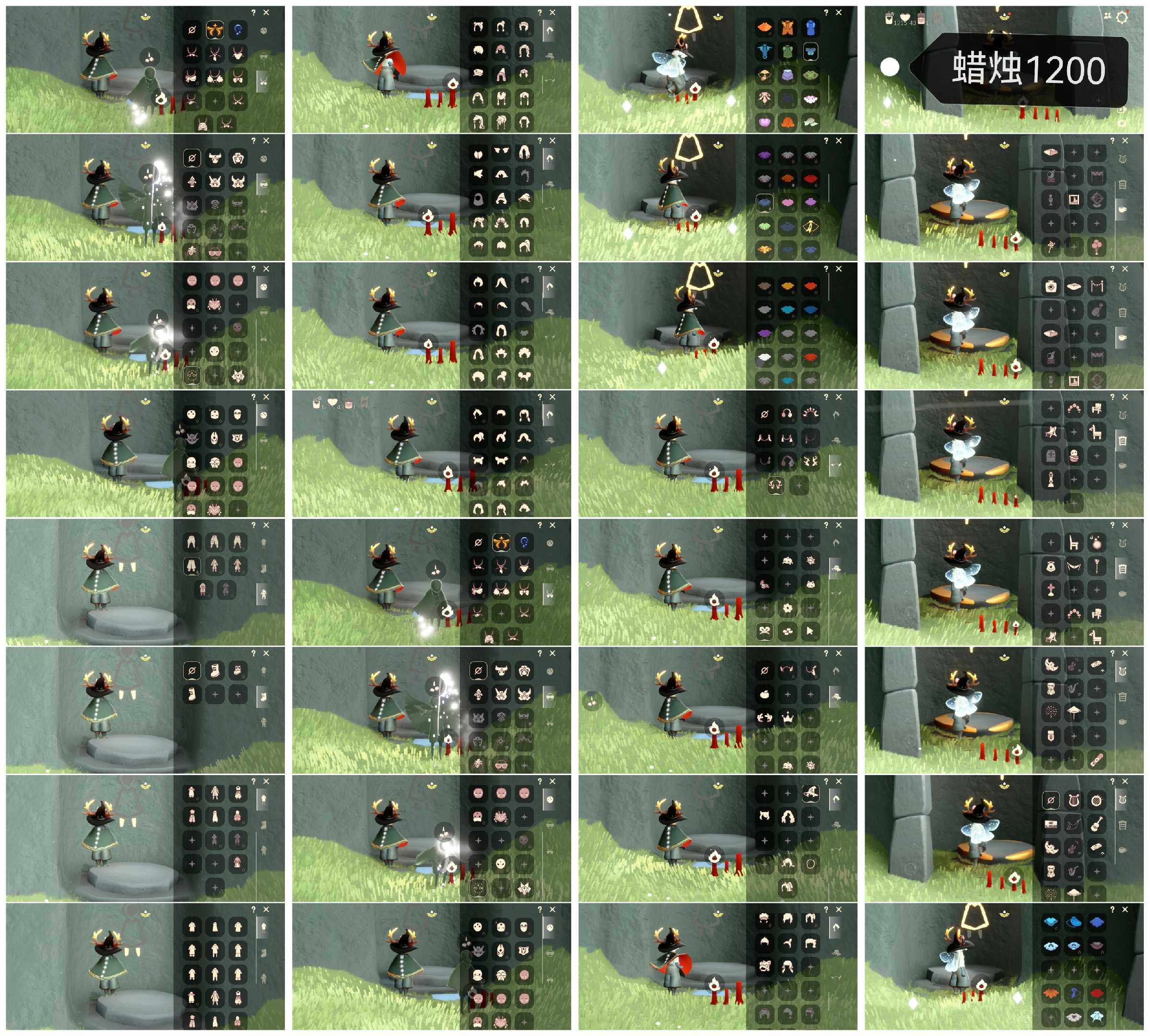 光遇账号安卓官服HN0157 蜡烛1200 ✅渠道:安邮 ✅完成地图: 晨岛云野雨林霞谷 ✅季节已毕业: 欧若拉季毕业，夜行季半毕业 ✅热门复刻/活动:武士裤，搓澡巾，背带裤，虚荣，花环，正太，黑金红金，红耳机，樱