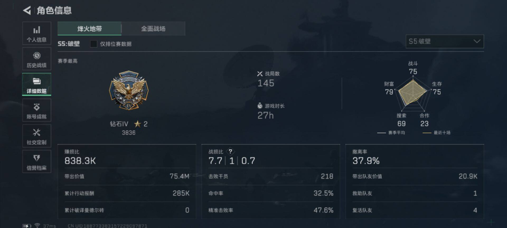 SJZEY329823三角洲行动账号详情图3
