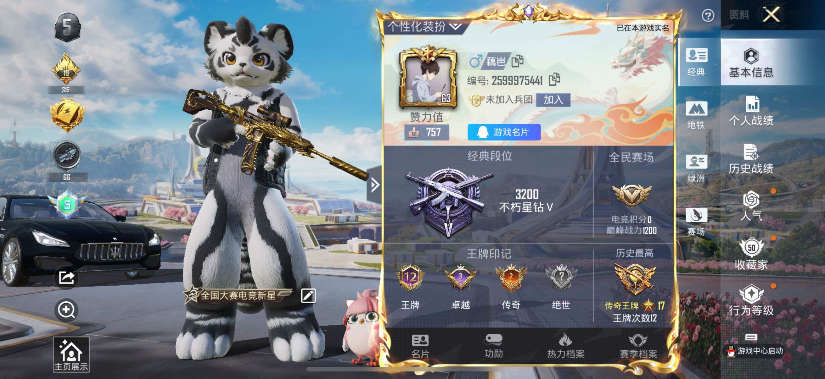 HPYXS3330015和平精英账号详情图2