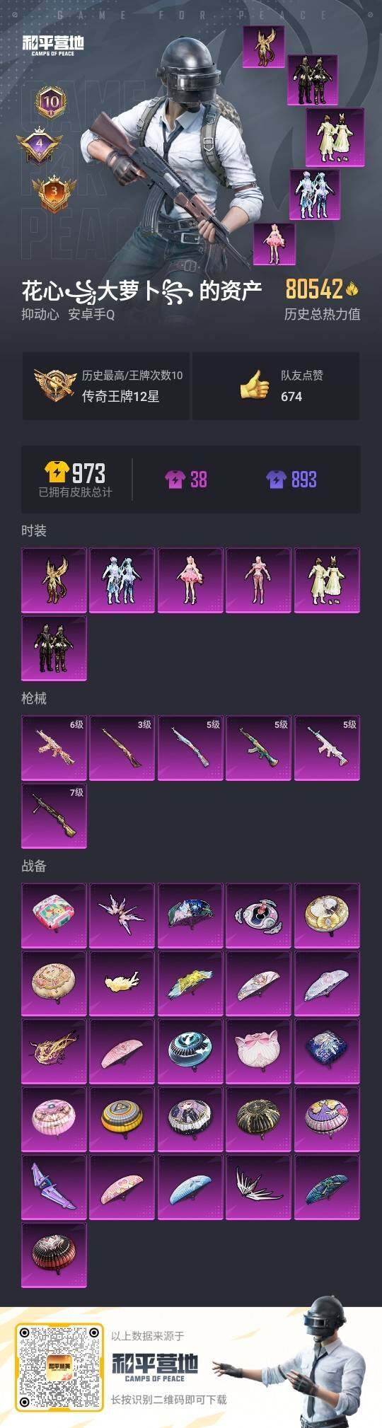 HPLE3327811和平精英账号详情图3