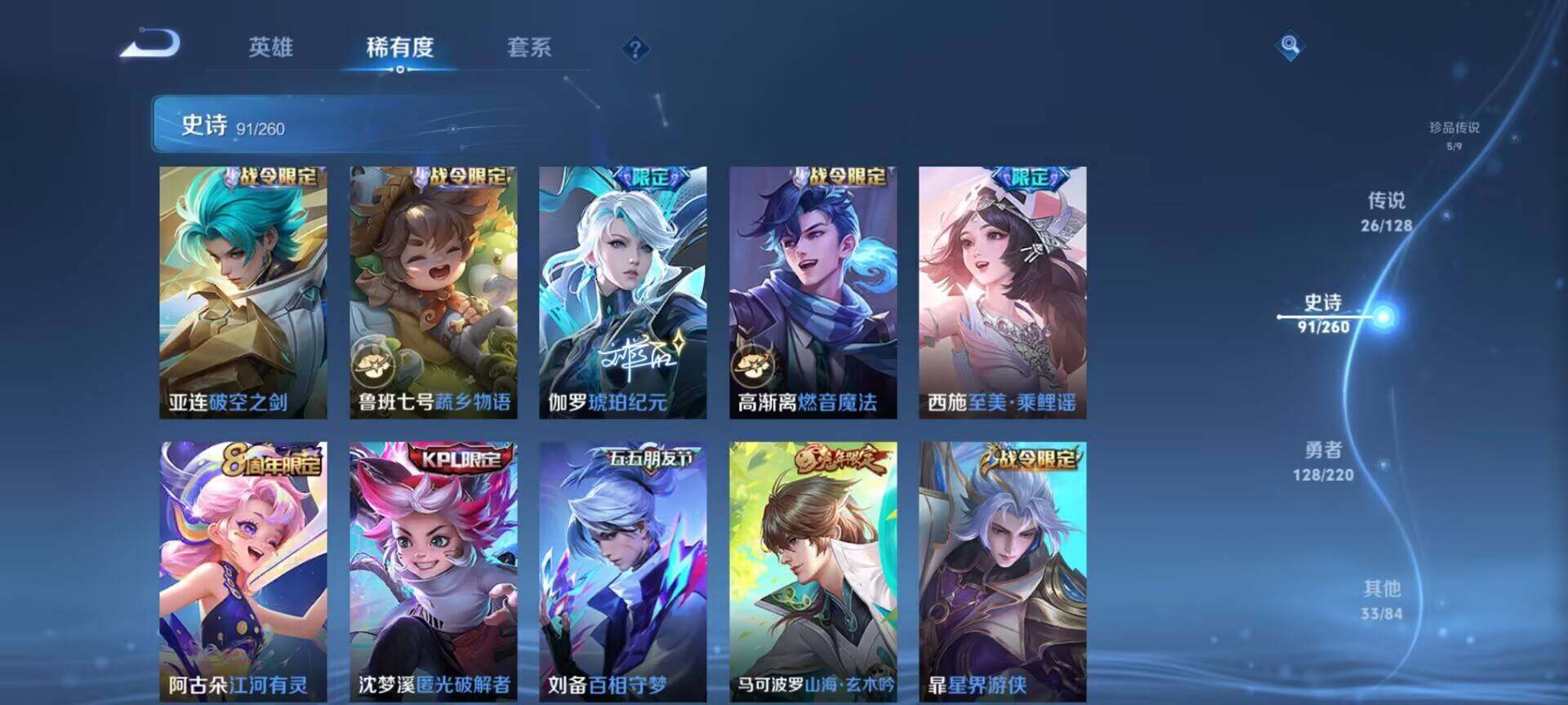 WZEY3274000王者荣耀账号详情图100