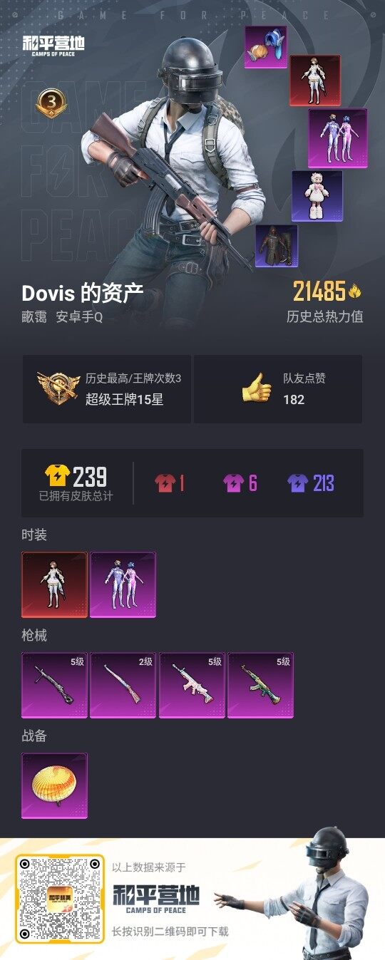 HPLE3328050和平精英账号详情图3 HPLE3328050和平精英账号详情图3