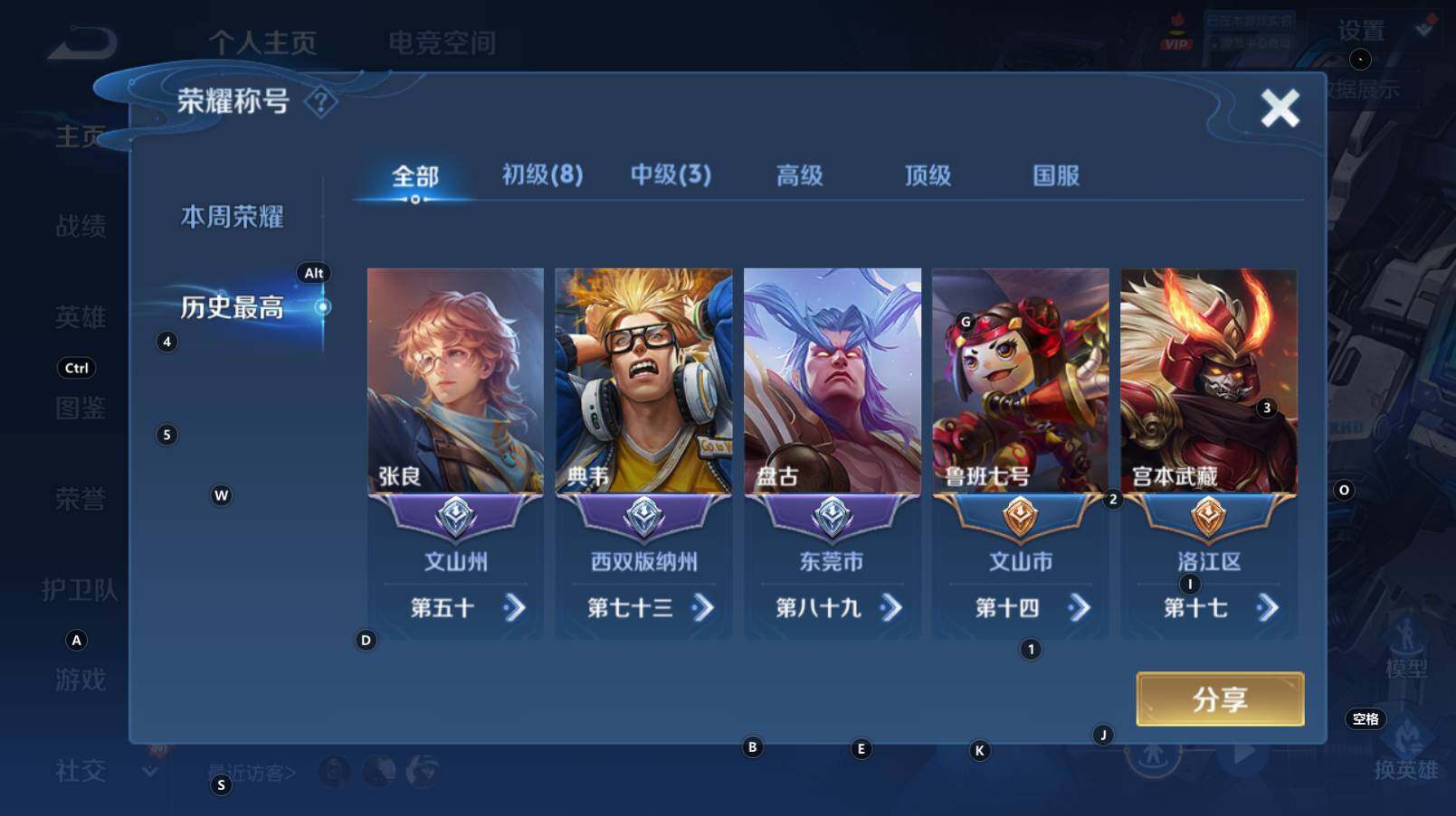 WZCMW3274098王者荣耀账号详情图7