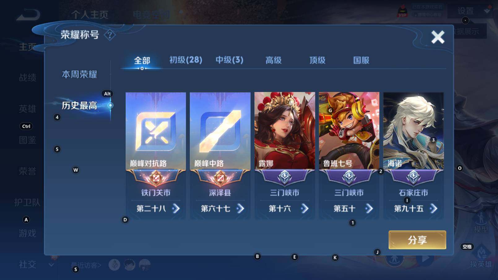 WZCMW3274260王者荣耀账号详情图6